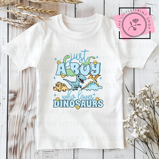 Just A Boy Dinosaur - DTF Transfer Decal