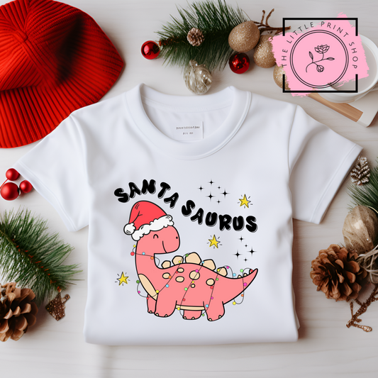 Santa Saurus - DTF Transfer Decal