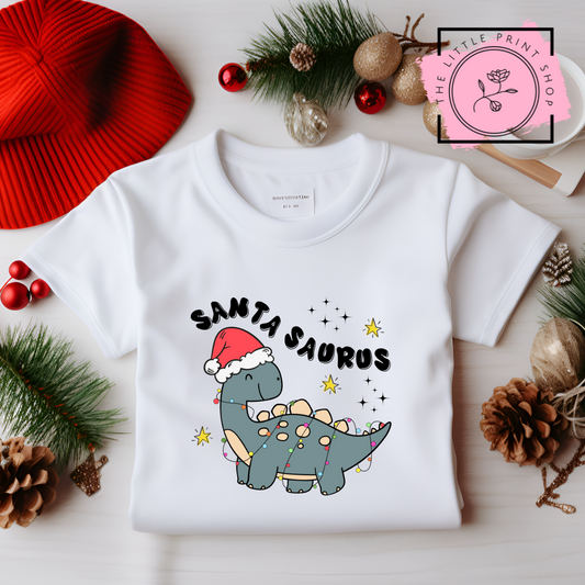 Santa Saurus - DTF Transfer Decal