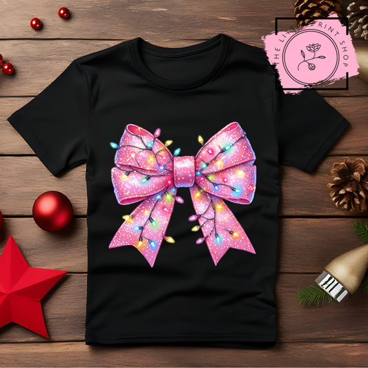 Fairy Light Bow - DTF Transfer Decal