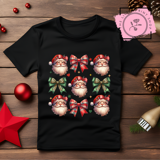 Santa Bows - DTF Transfer Decal