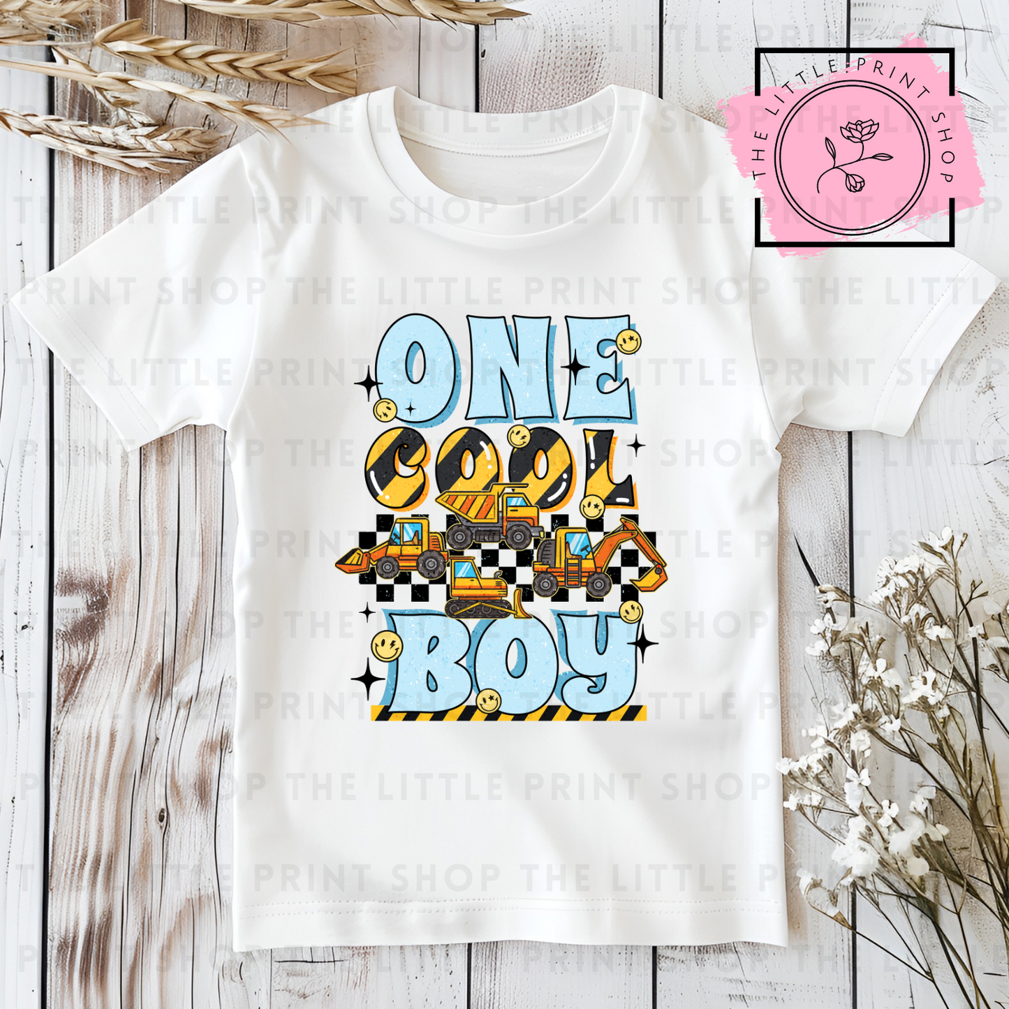 One Cool Boy Square - DTF Transfer Decal