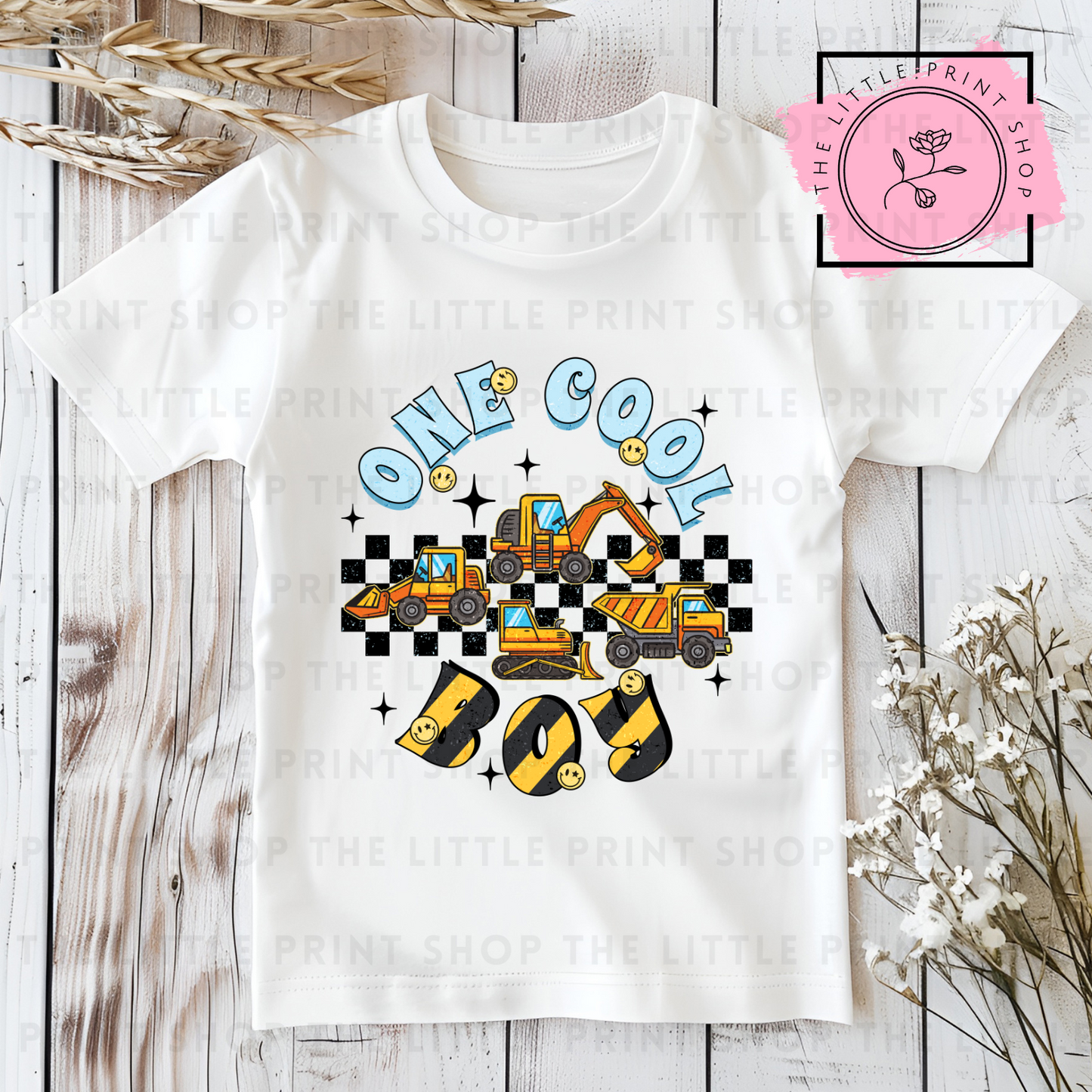 One Cool Boy Round - DTF Transfer Decal