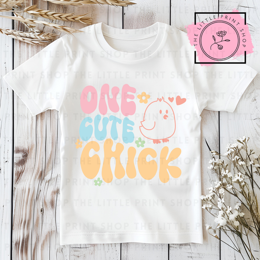 One Cute Chick - DTF Transfer Decal