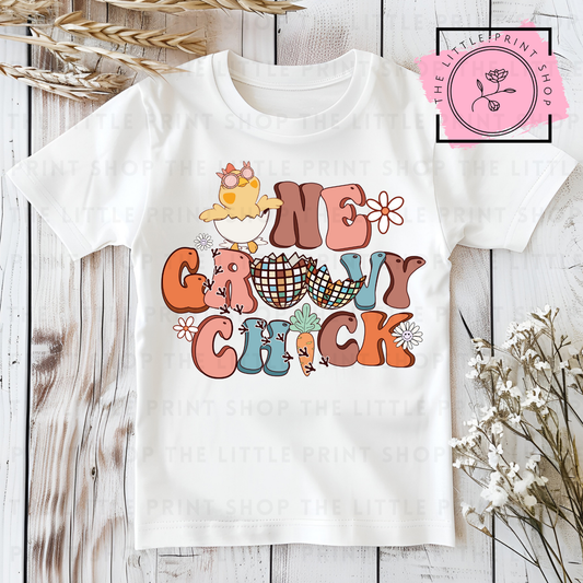Groovy Chick - DTF Transfer Decal