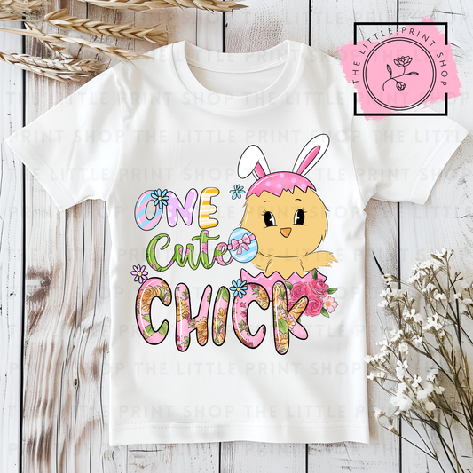 One Cute Chick - DTF Transfer Decal