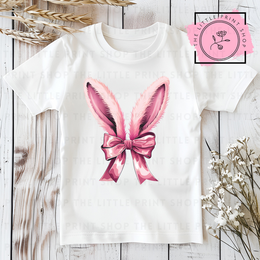 Pink Bunny Ears - DTF Transfer Decal
