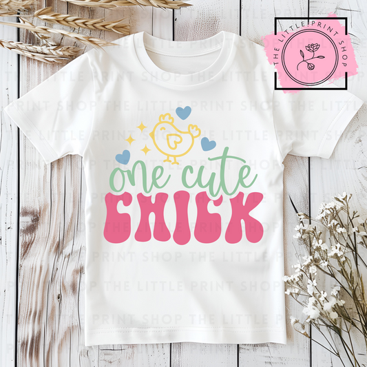 One Cute Chick - DTF Transfer Decal