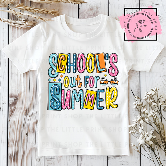 Schools Out For Summer - DTF Transfer Decal