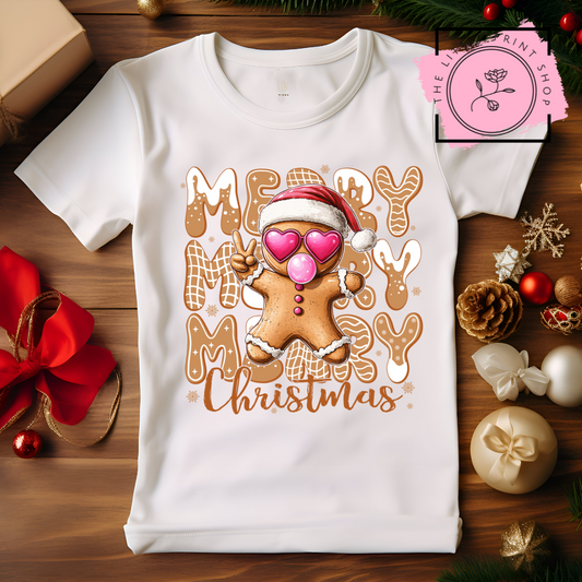 Christmas Gingerbread Man - DTF Transfer Decal