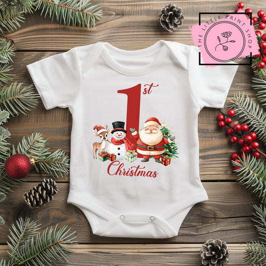 1st Christmas - Red - DTF Transfer Decal