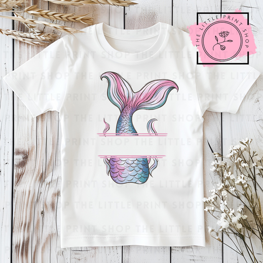 Purple Mermaid Tail - DTF Transfer Decal