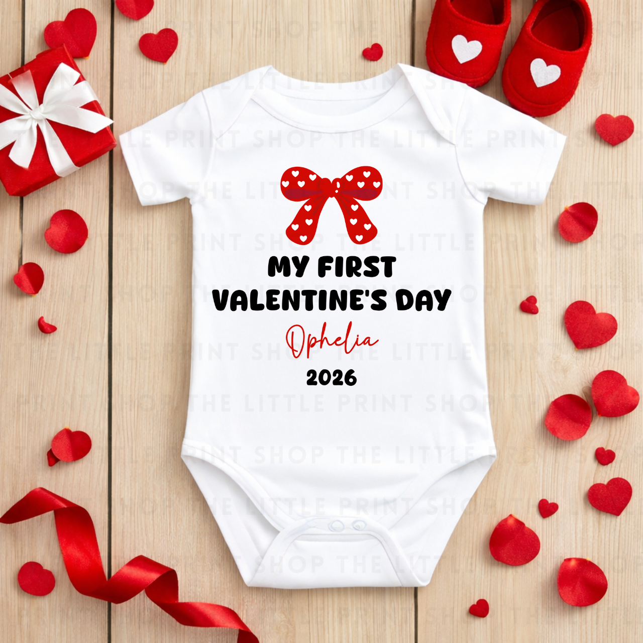 My First Valentines - Custom Name - DTF Transfer Decal