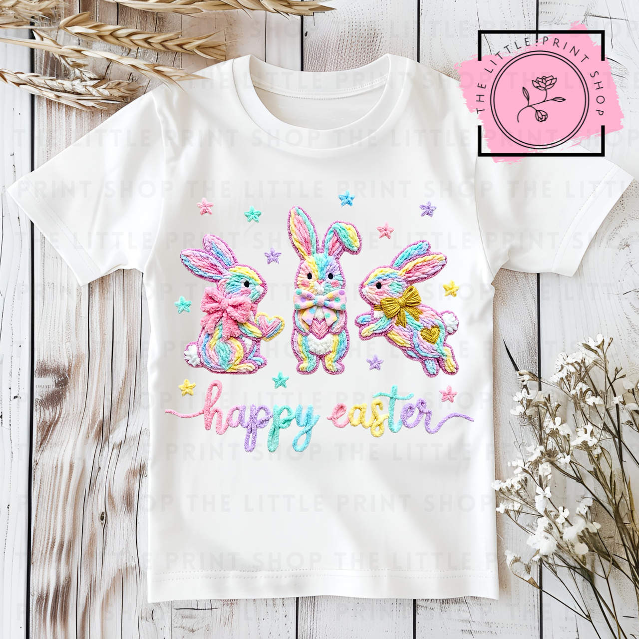 Happy Easter - Rainbow - DTF Transfer Decal