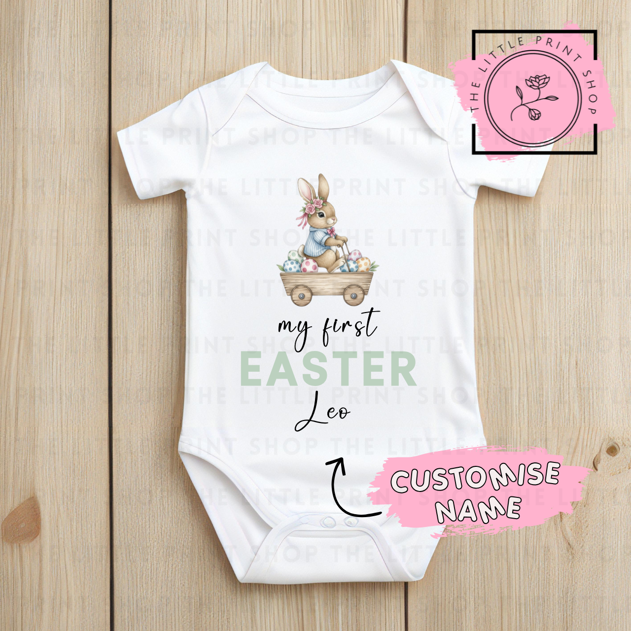 My 1st Easter - Green Text - DTF Transfer Decal