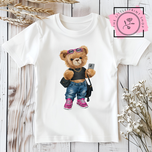 Girly Bear - Chick - DTF Transfer Decal