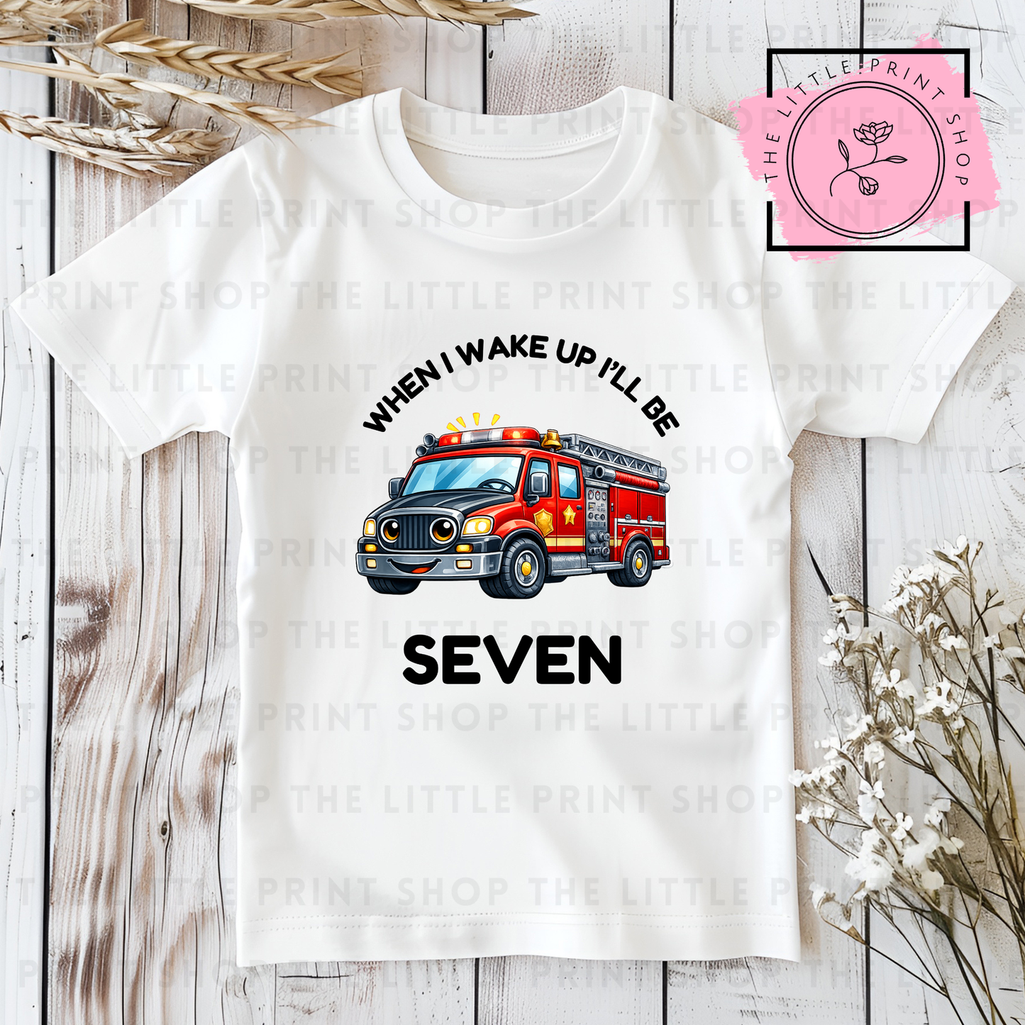 Ambulance - Numbers 1 - 7 - DTF Transfer Decal