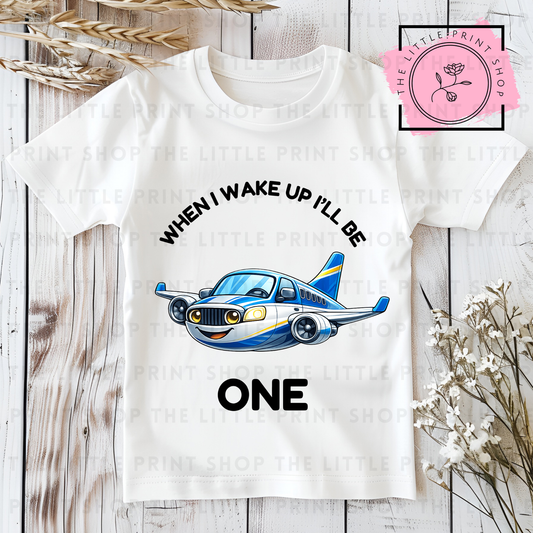 Aeroplane - Numbers 1 - 7 - DTF Transfer Decal