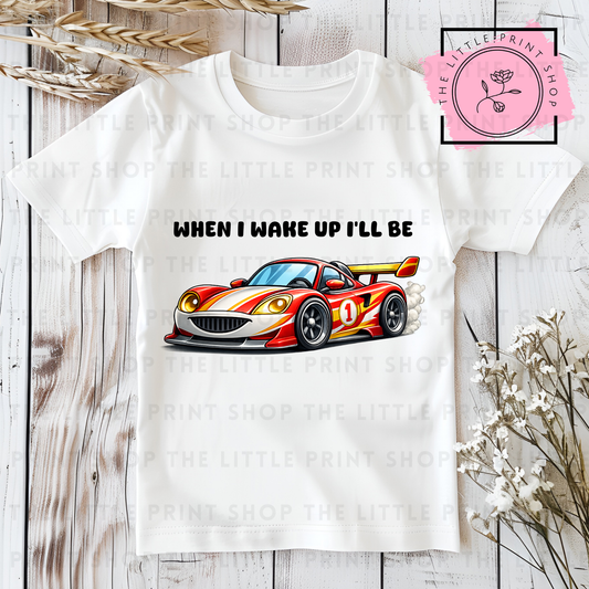 Sports Car - Numbers 1 - 7 - DTF Transfer Decal