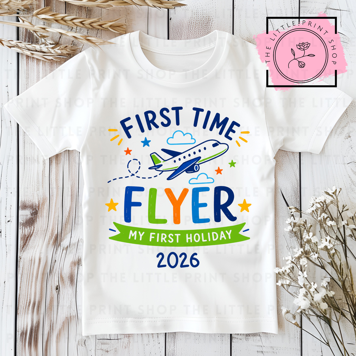 First Time Flyer - DTF Transfer Decal