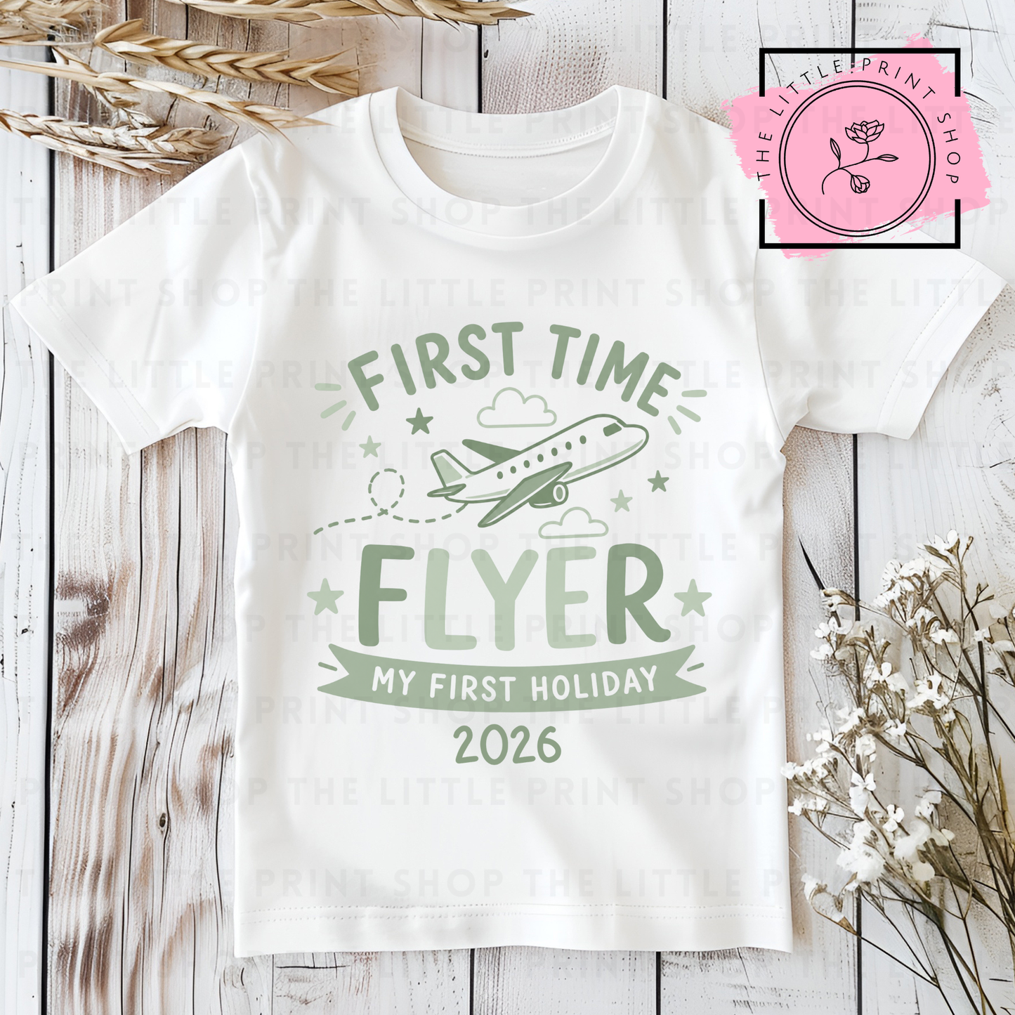 First Time Flyer - DTF Transfer Decal