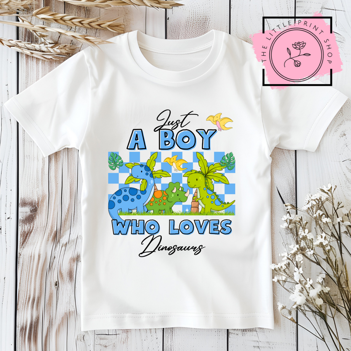 Boy Dinosaur - DTF Transfer Decal