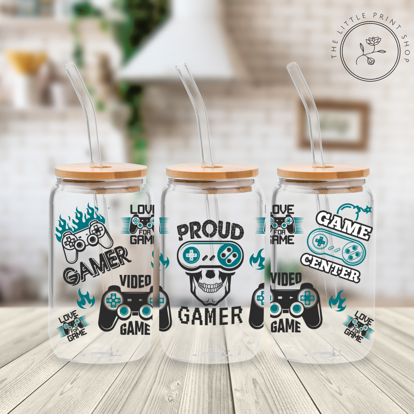 Proud Gamer - 16oz Libbey Glass Printed UV DTF Wrap