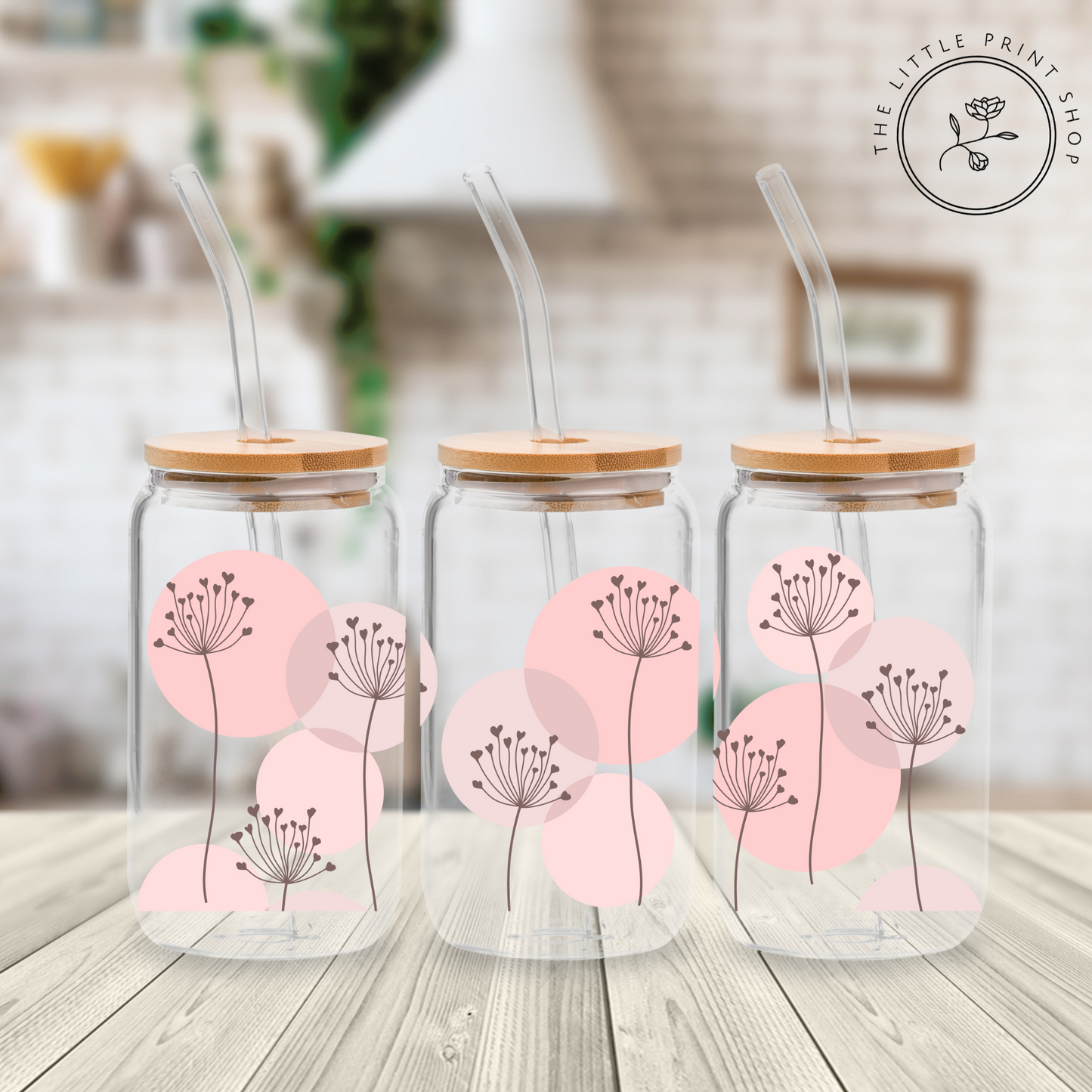 Circles - 16oz Libbey Glass Printed UV DTF Wrap