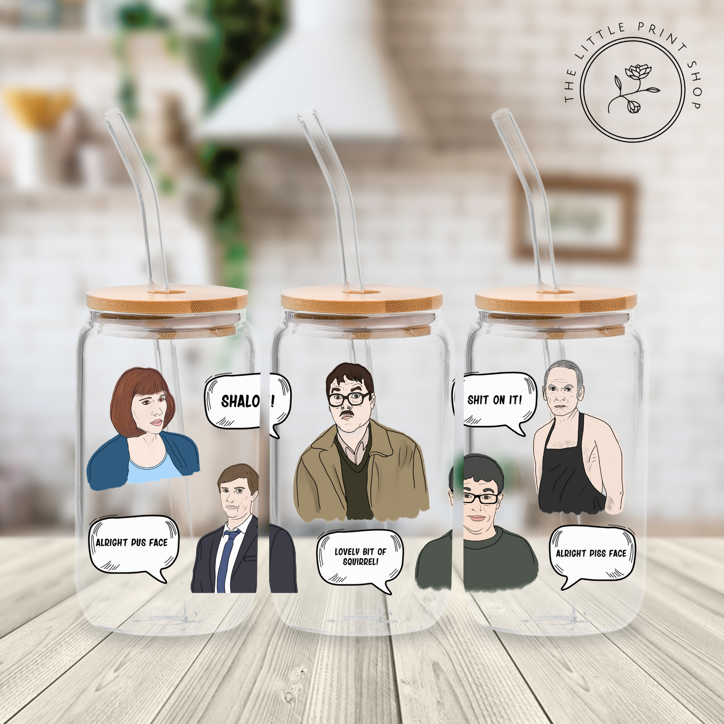 F Night - 16oz Libbey Glass Printed UV DTF Wrap