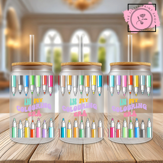 Colouring Era - 16oz Libbey Glass Printed UV DTF Wrap