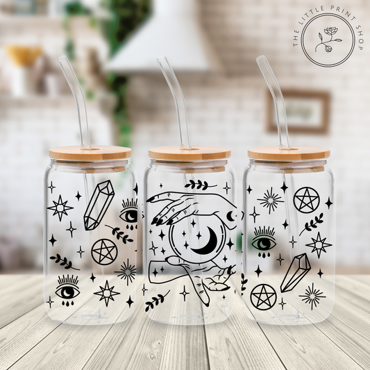 Mystic - 16oz Libbey Glass Printed UV DTF Wrap