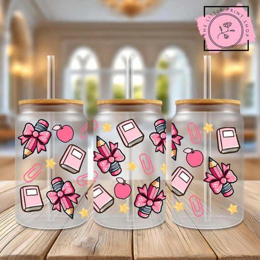 Pencils - 16oz Libbey Glass Printed UV DTF Wrap