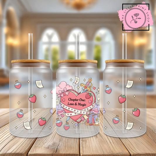 Chapter One Love & Magic - 16oz Libbey Glass Printed UV DTF Wrap
