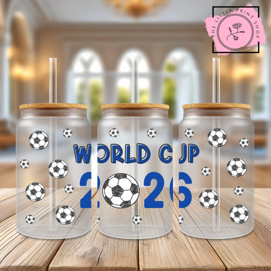 World Cup 2026 - 16oz Libbey Glass Printed UV DTF Wrap