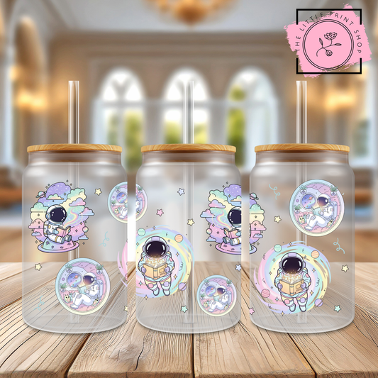Space - 16oz Libbey Glass Printed UV DTF Wrap