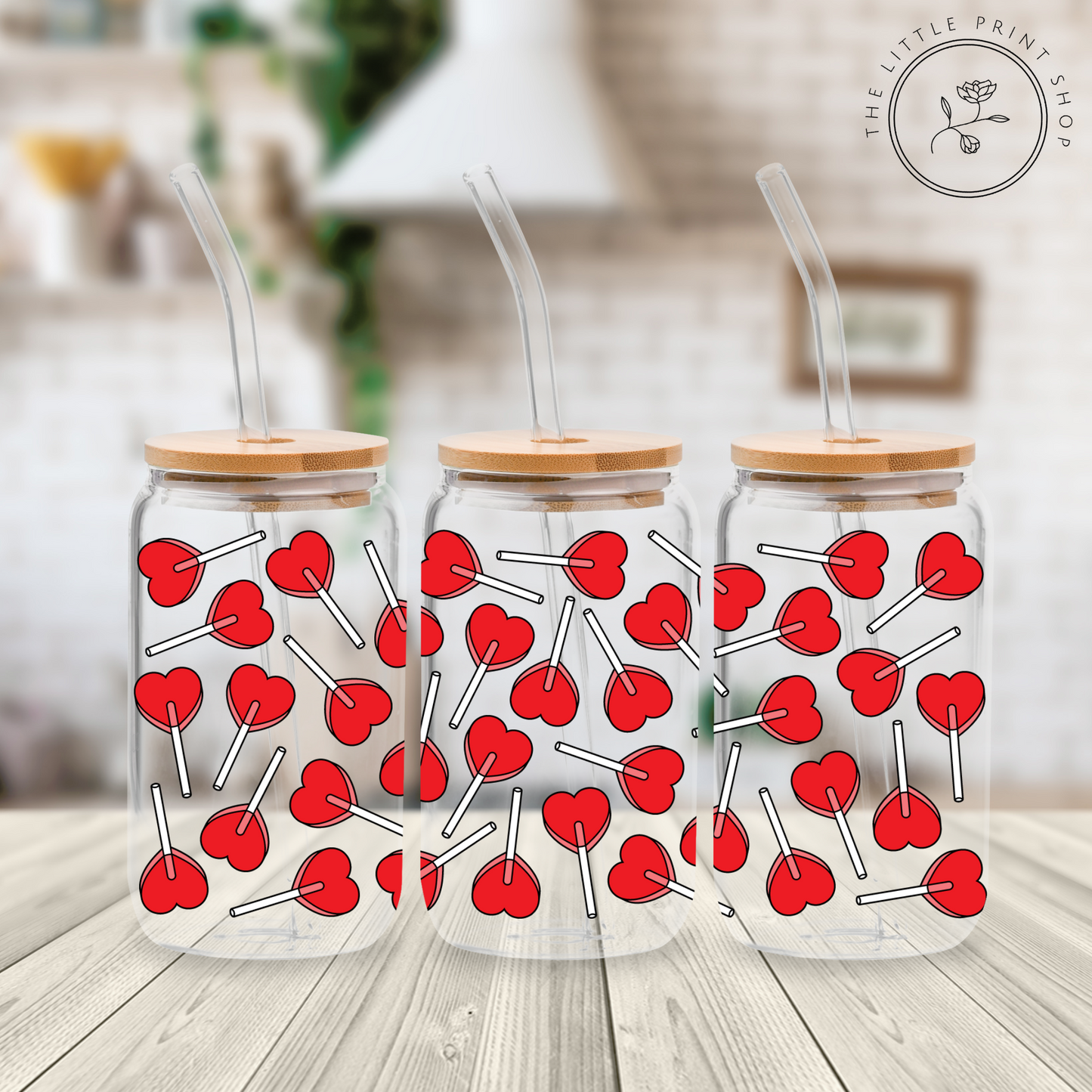 Lollipops - 16oz Libbey Glass Printed UV DTF Wrap