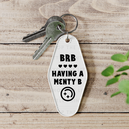 Menty B - UV DTF Motel Keyring Decal
