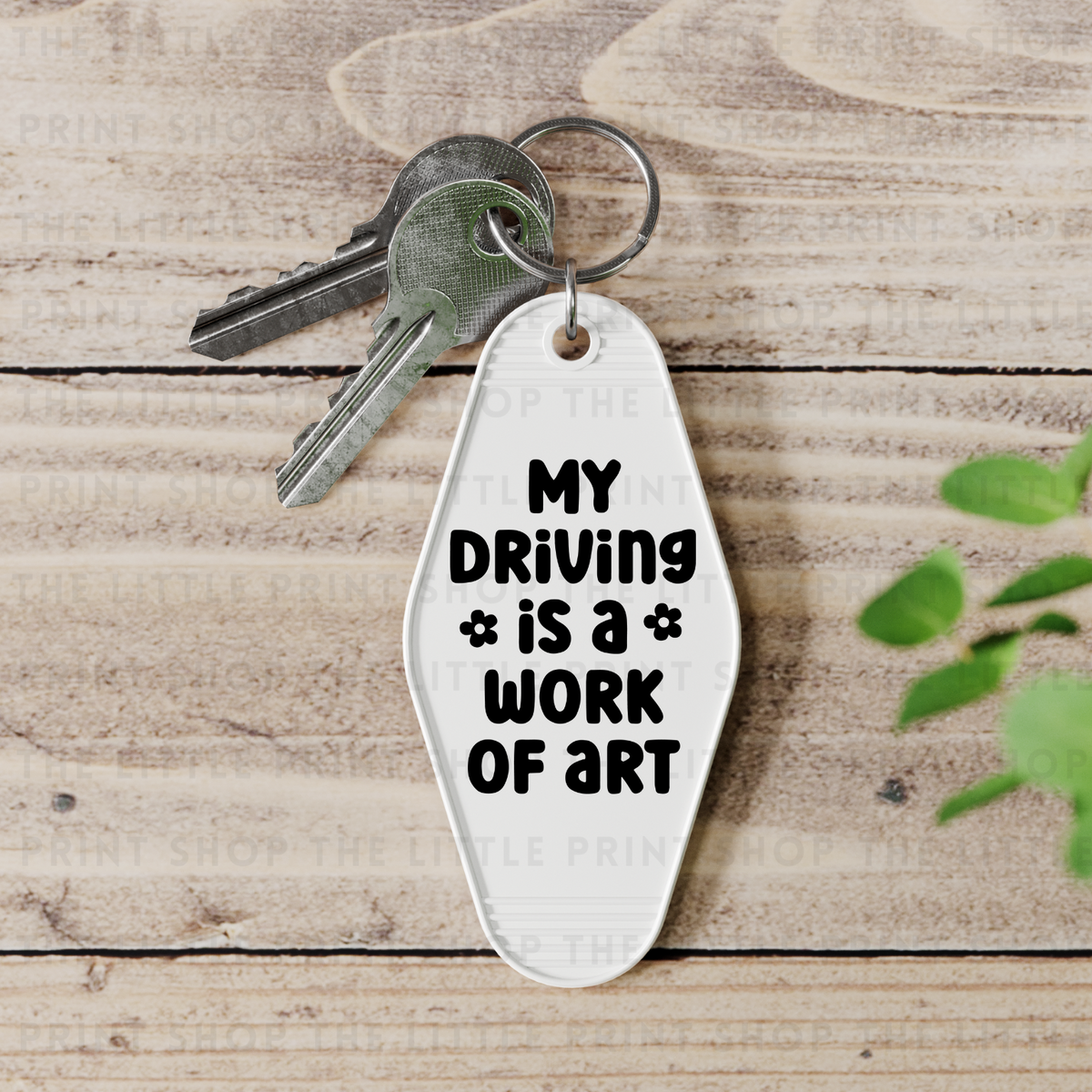 Work Of Art - UV DTF Motel Keyring Decal
