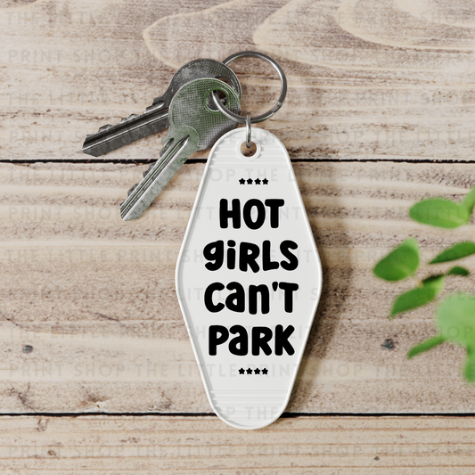 Can't Park - UV DTF Motel Keyring Decal