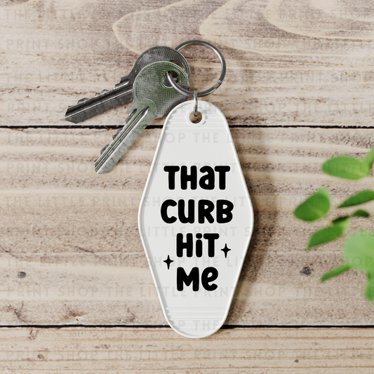 That Curb - UV DTF Motel Keyring Decal