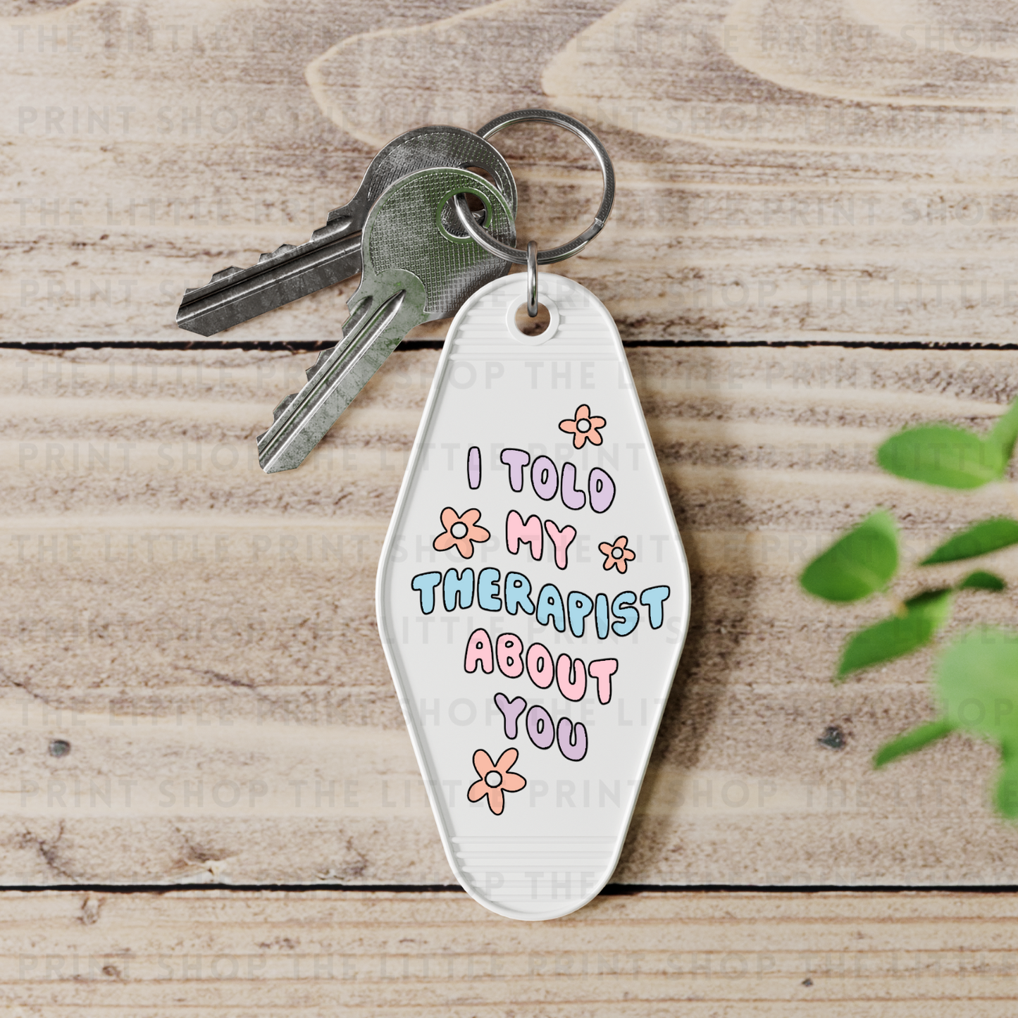 Therapist - UV DTF Motel Keyring Decal