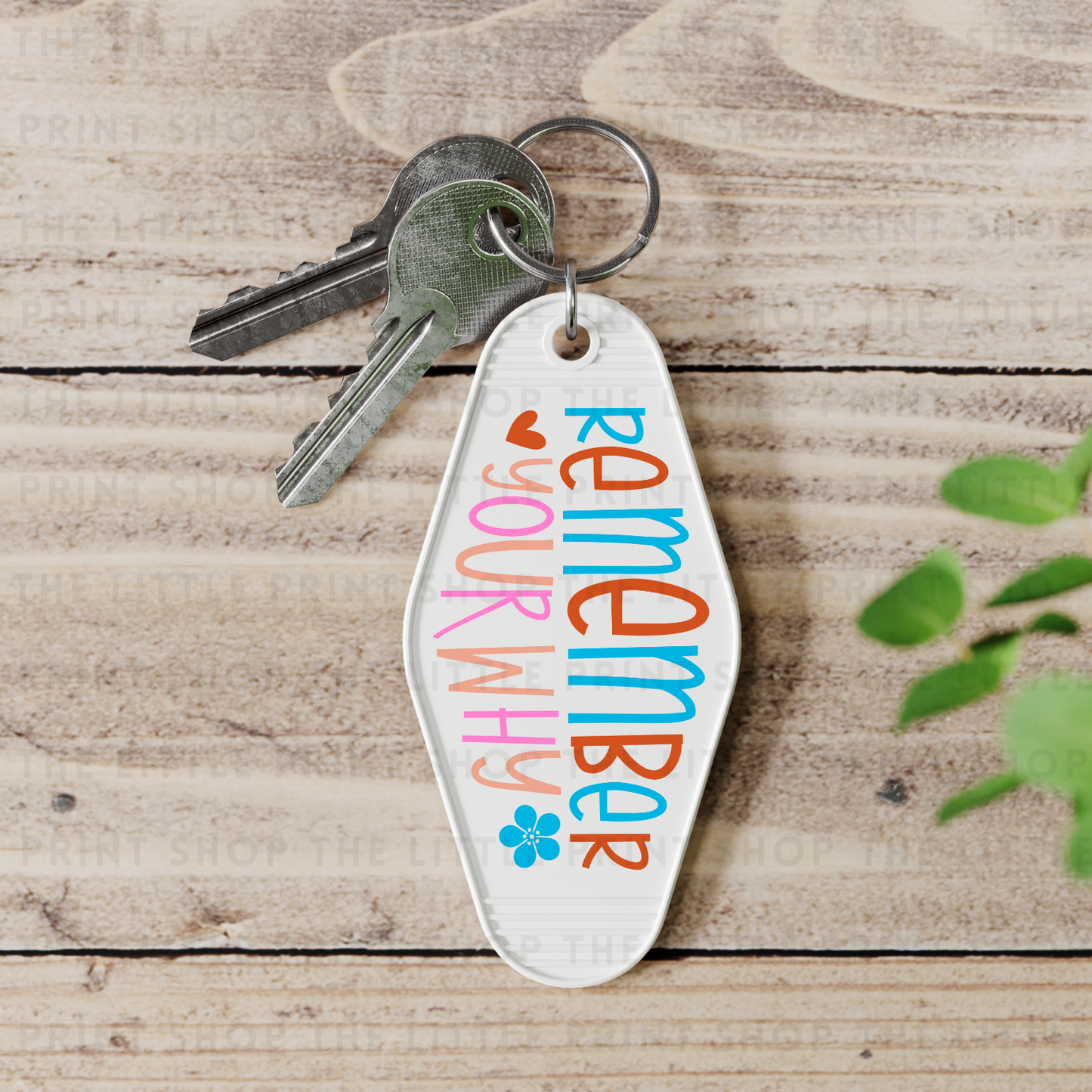 Remember - UV DTF Motel Keyring Decal