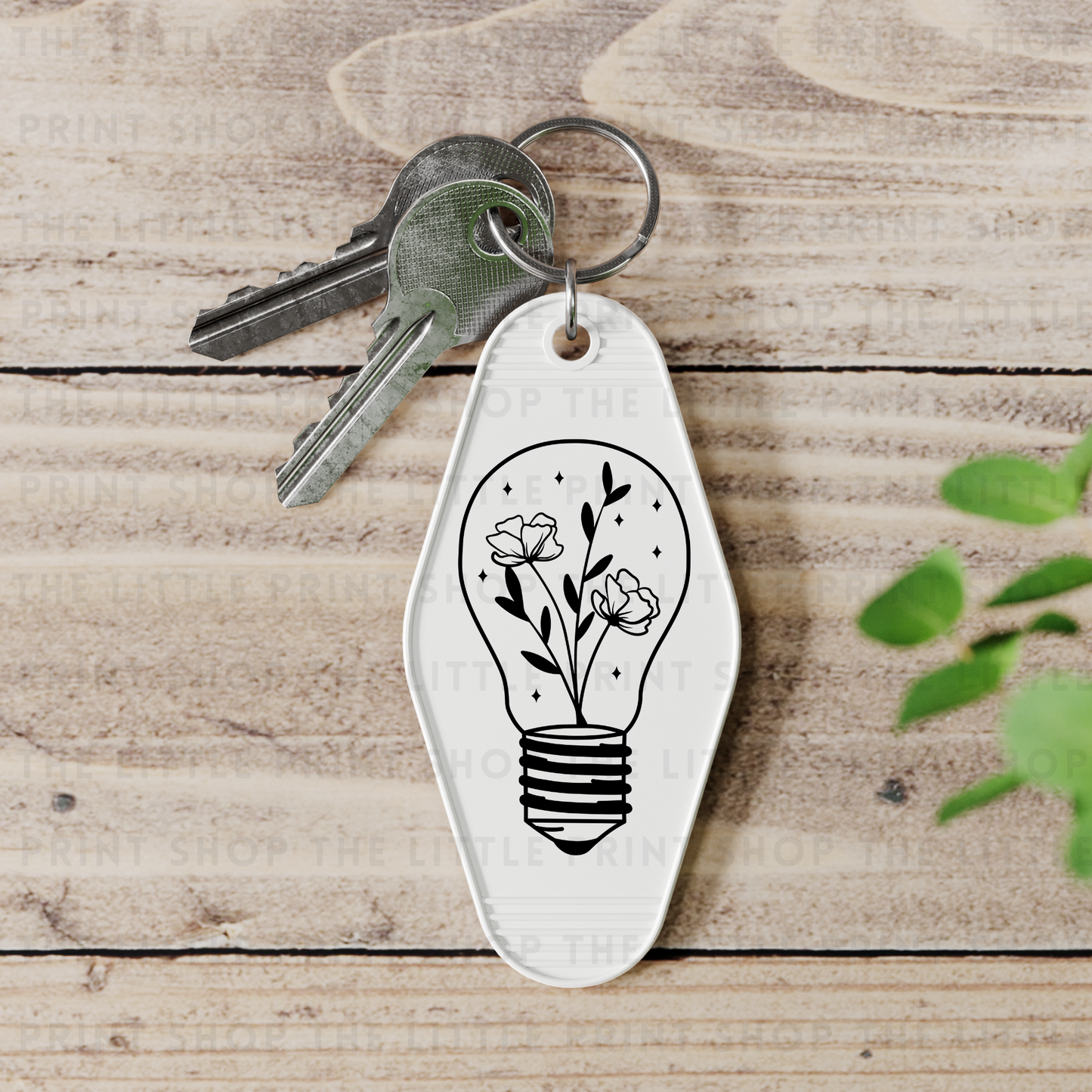 Lightbulb - UV DTF Motel Keyring Decal