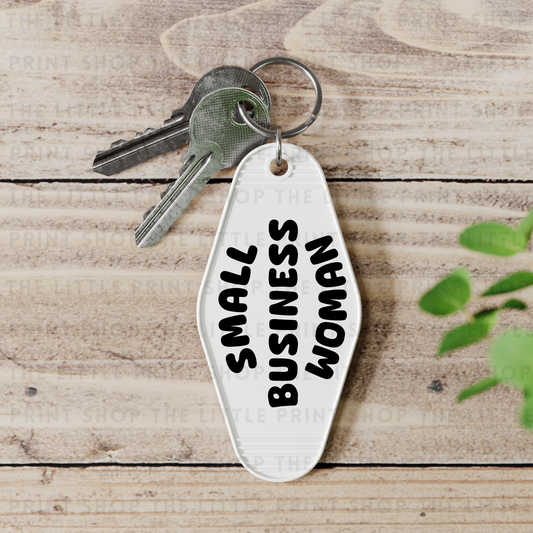 Small Business Women - UV DTF Motel Keyring Decal