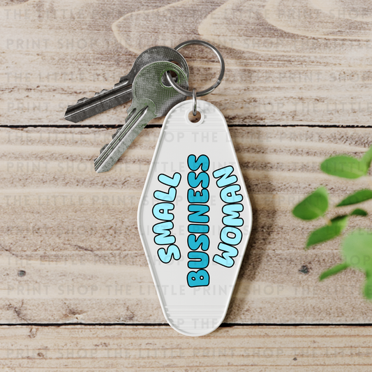 Small Business Women - UV DTF Motel Keyring Decal