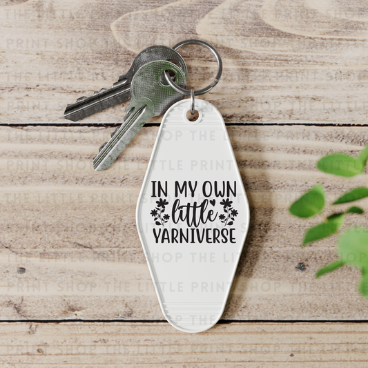 Yarniverse - UV DTF Motel Keyring Decal