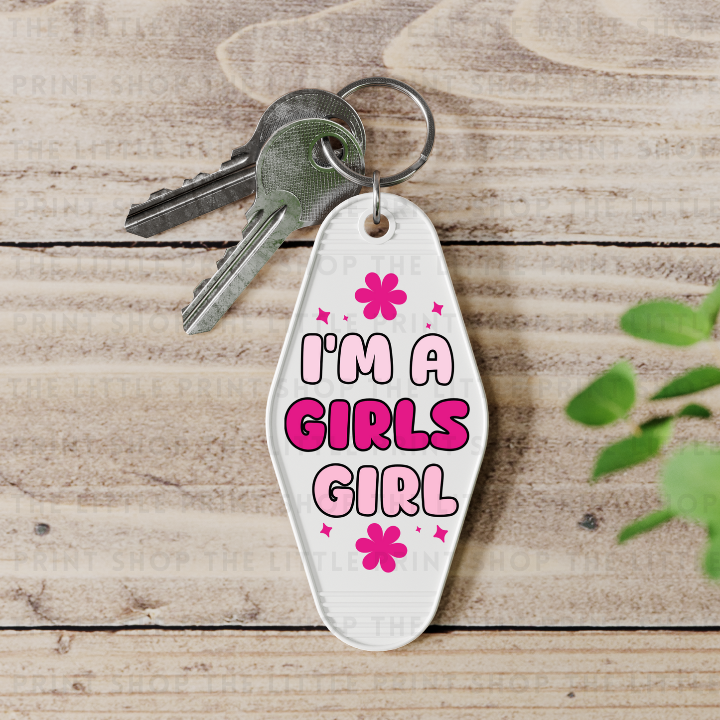 Girls Girl - UV DTF Motel Keyring Decal