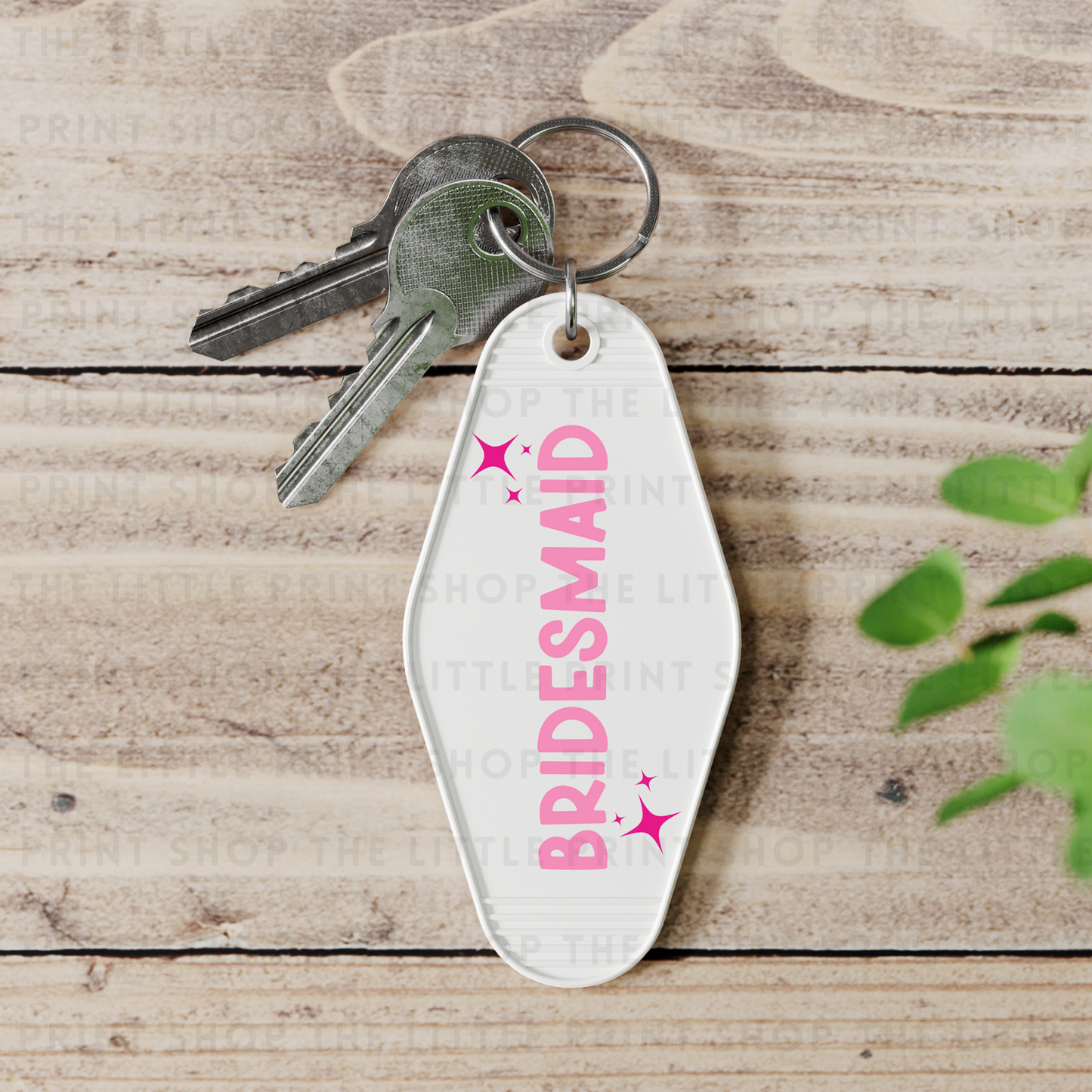 Bridesmaid - UV DTF Motel Keyring Decal