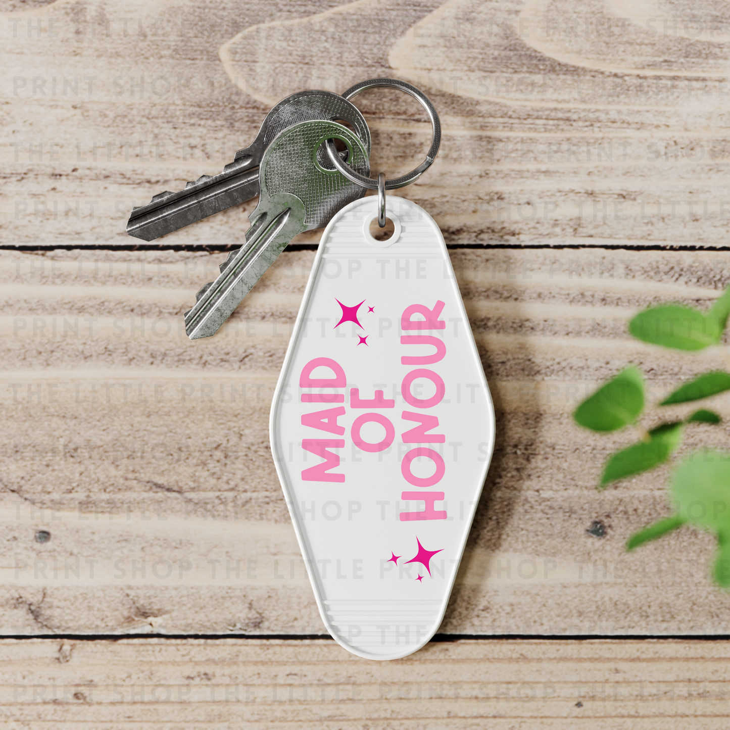 Maid Of Honour - UV DTF Motel Keyring Decal