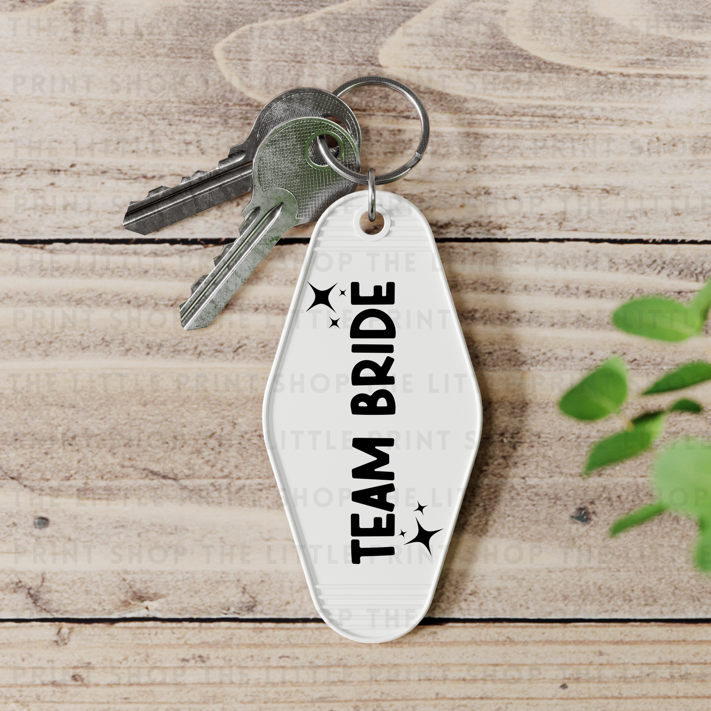 Team Bride - UV DTF Motel Keyring Decal